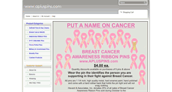 Desktop Screenshot of apluspins.com